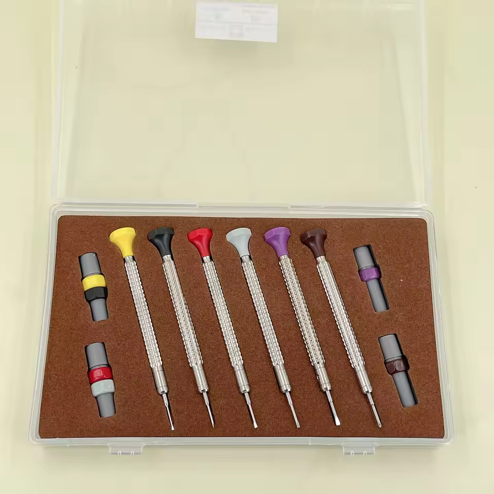 6 Pcs/lot High-end Assort Watch Screwdriver Kit Hard Watch Repairing Screw Driver Tools For Watchmakers