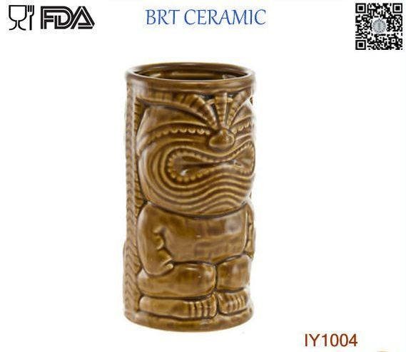 Hot Happy Mysterious God Shape of Ceramic Tiki Mug