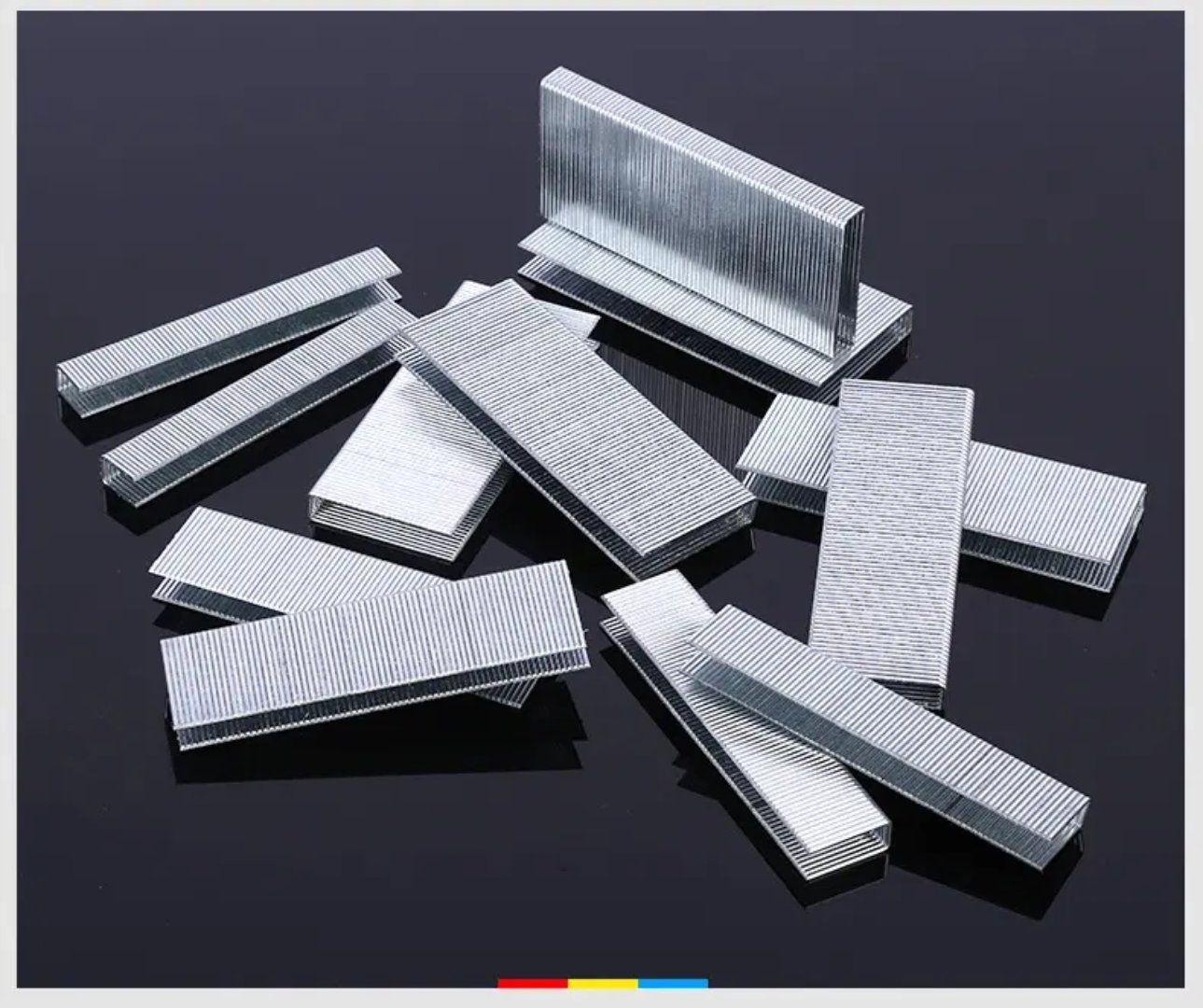 Wholesale Stock of 10f Series Pneumatic Staples, 1008f/1010f U-Shaped Staples, Steel Staples for Woodworking, Furniture, and Doors.