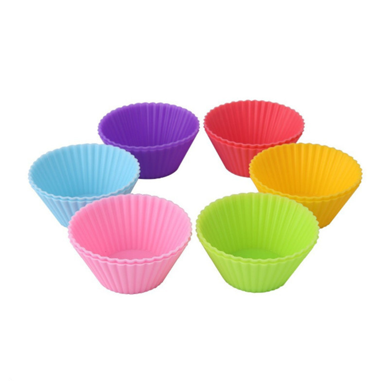 Stock Small Mini Muffin Cake Single Silicone Cake Mold Chocolate