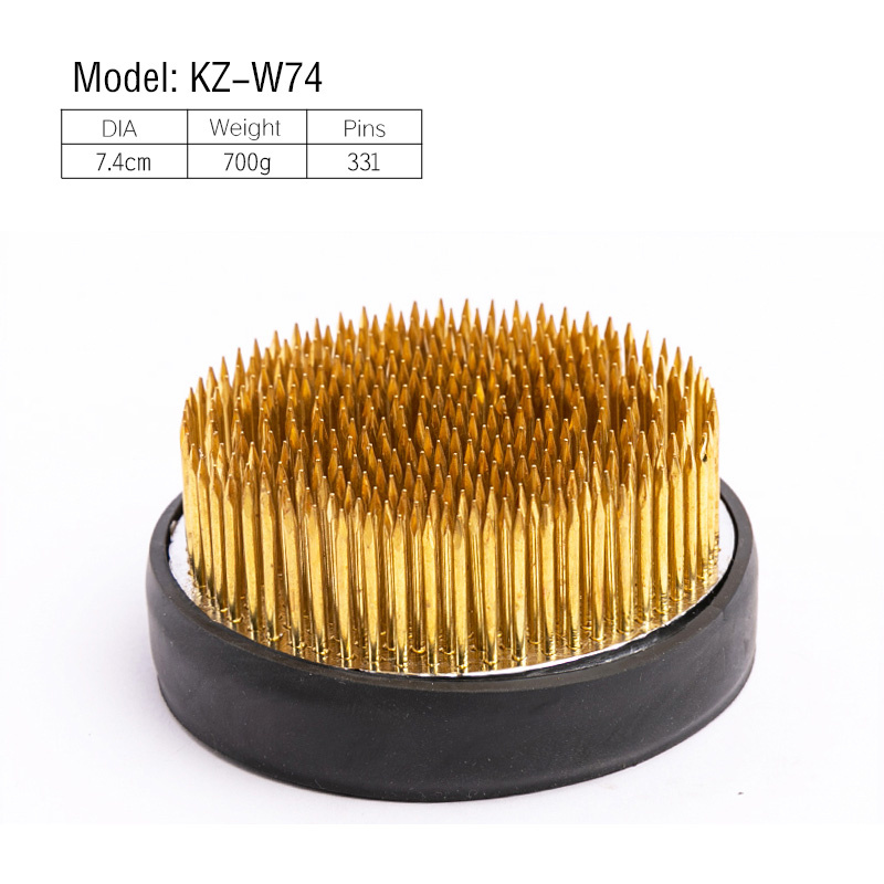 Copper Round Kenzan for Restaurant Table Centerpieces & Event Staging