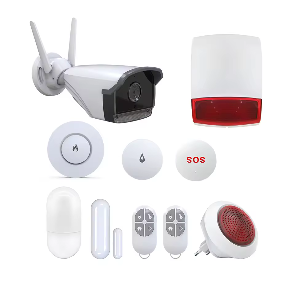 Ai Hybrid Alarm Security Camera System Wireless Outdoor 4g/wifi Night Vision Ip67 Waterproof Pan-tilt Two-way Audio