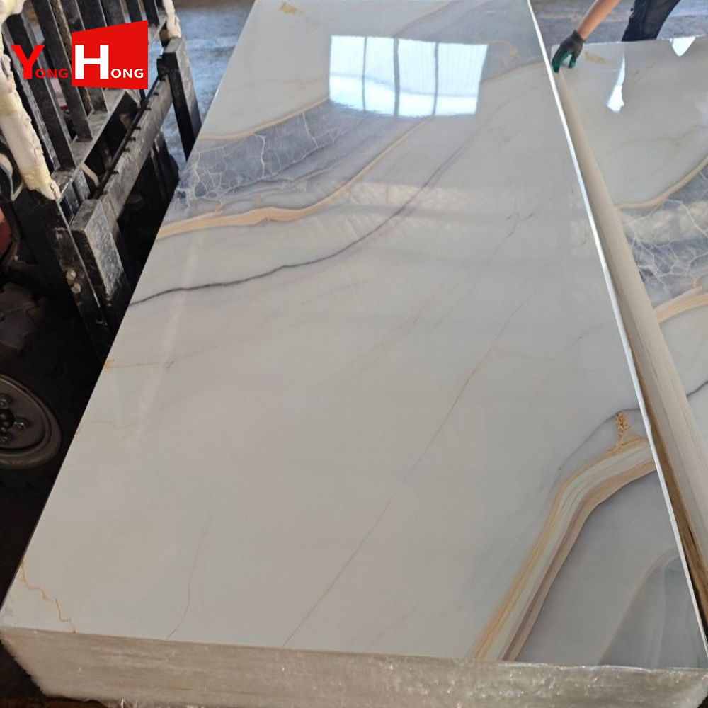Chinese Manufacturer 1220X2440mm 3mm PVC Marble Sheet for Home Interior Wall Decoration