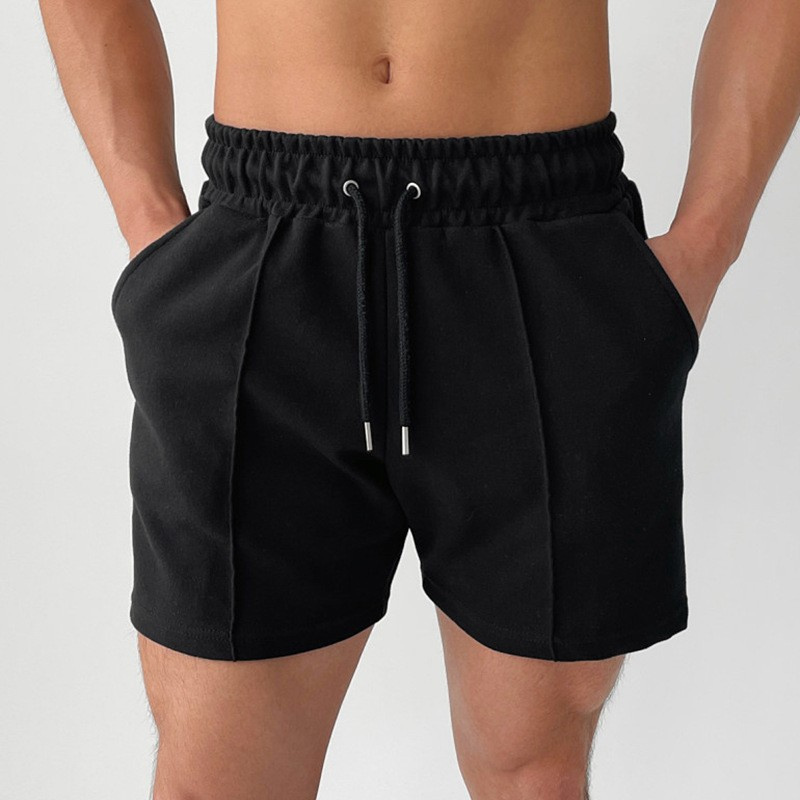 Spring and Summer Plus Size Cotton Jogger Shorts Street Wear Running Sports Drawstring Shorts Men