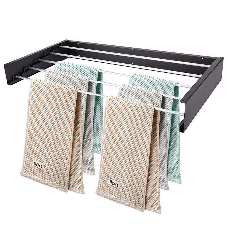 Bathroom Accessories Wall Mounted Folding Rack Bathroom Towel Rack Drying Rack