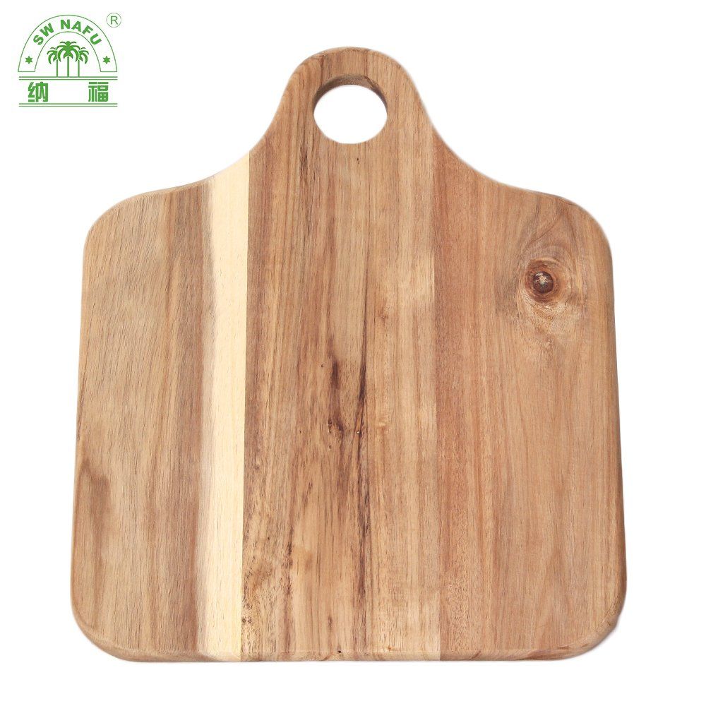 Ebay Hot Selling Large Acacia Wood Engraved Cutting Board Chopping Board with Hanging Holes