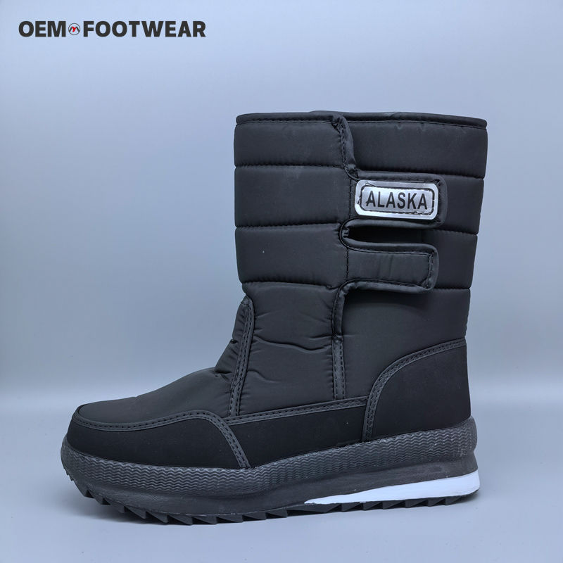 Factory Cheap Winter Ankle Boots with Fur Warm Plush Lining Classic Waterproof Non-Slip Mid-Calf Boots Outdoor Hiking Shoes