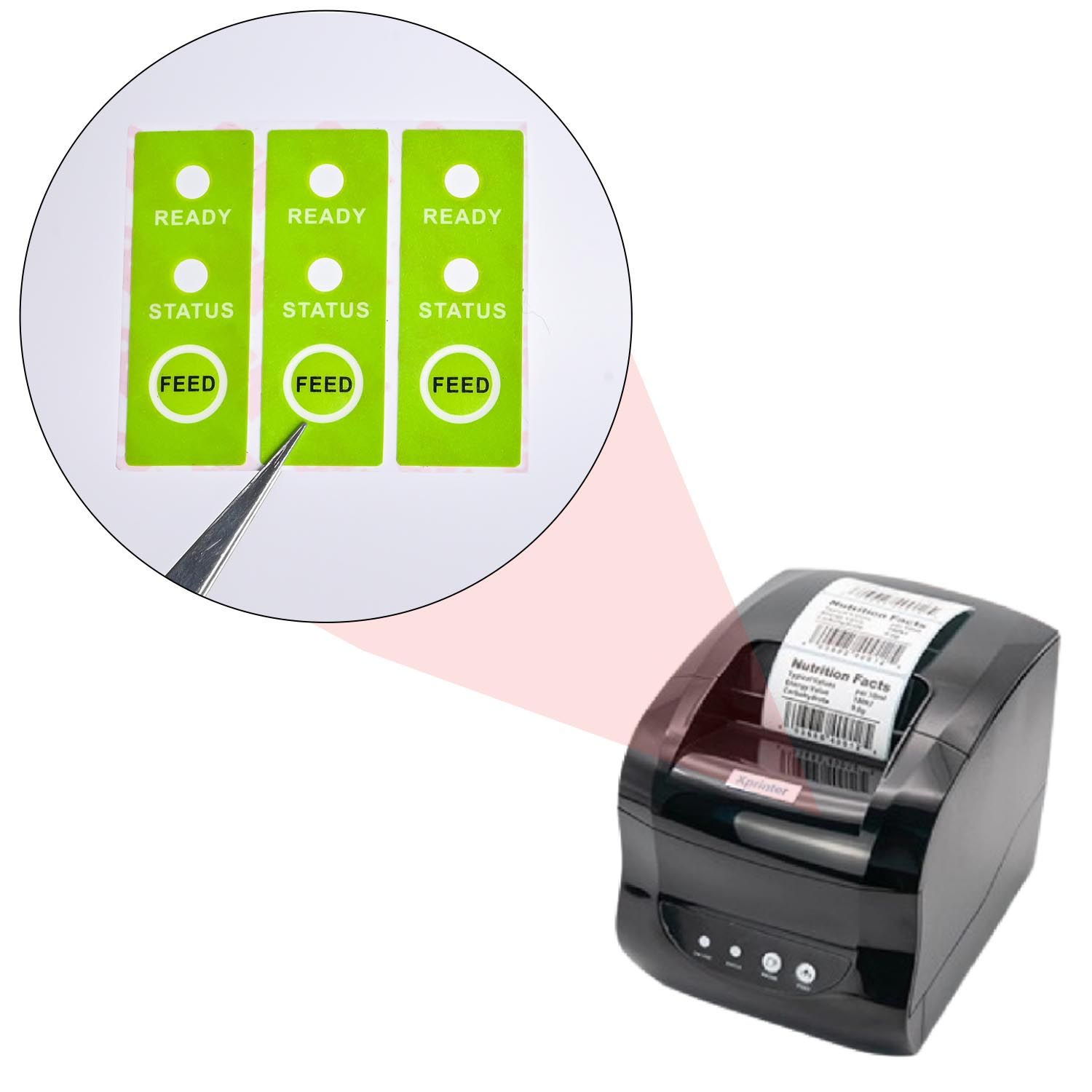 High-Quality Low Cost Customization Pet Table Barcode Printer Graphic Overlay Label