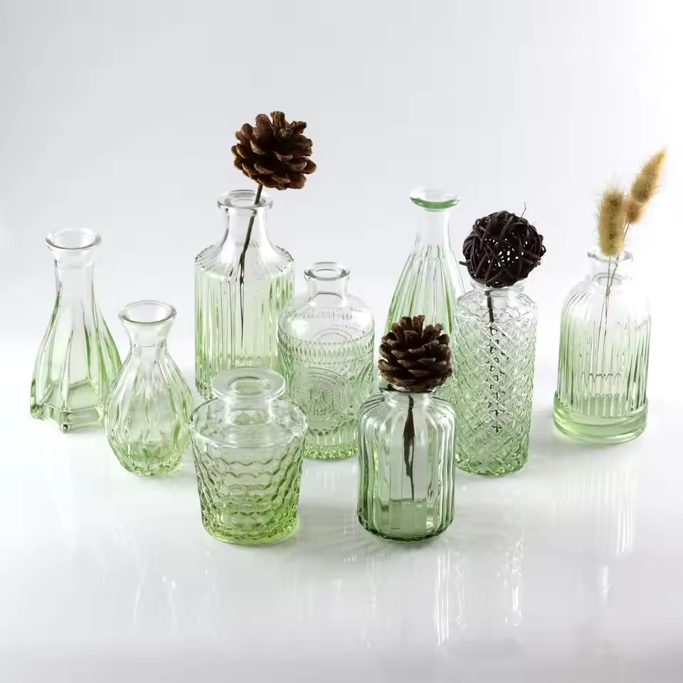 Vintage Mini Vases For Centerpieces Small Vases For Flowers Glass Bud Vase In Bulk For Office And Home Table Flower Decor