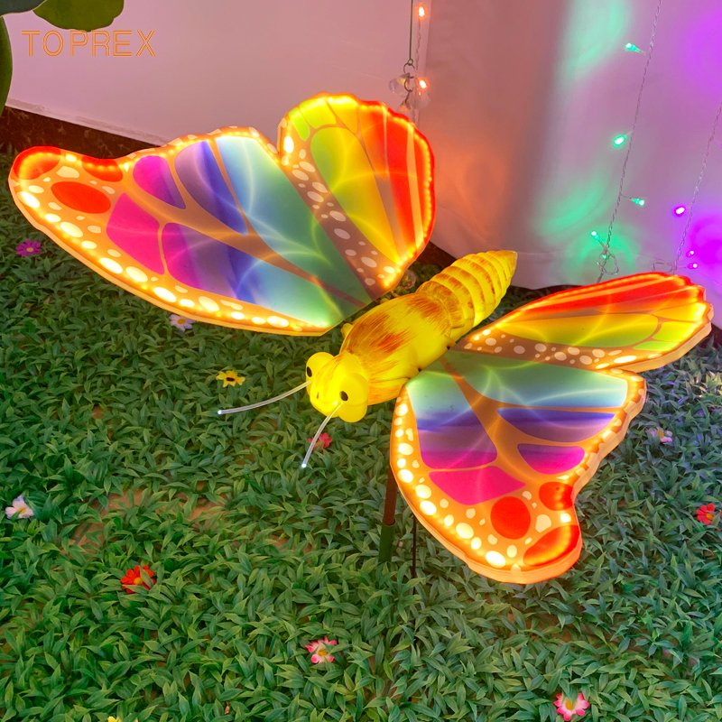 2024 Hot LED 3D LED Butterfly Motif Lights Landscape Lighting Simulation Dynamics IP65 Rated Outdoor Christmas Easter Halloween