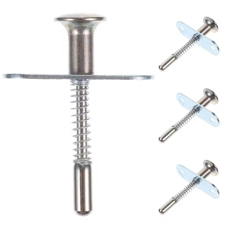 Galvanized Iron 6x60mm Spring Latches For Easy Installation Fastening Furniture Hardware For Baby Crib Bed Corrosion