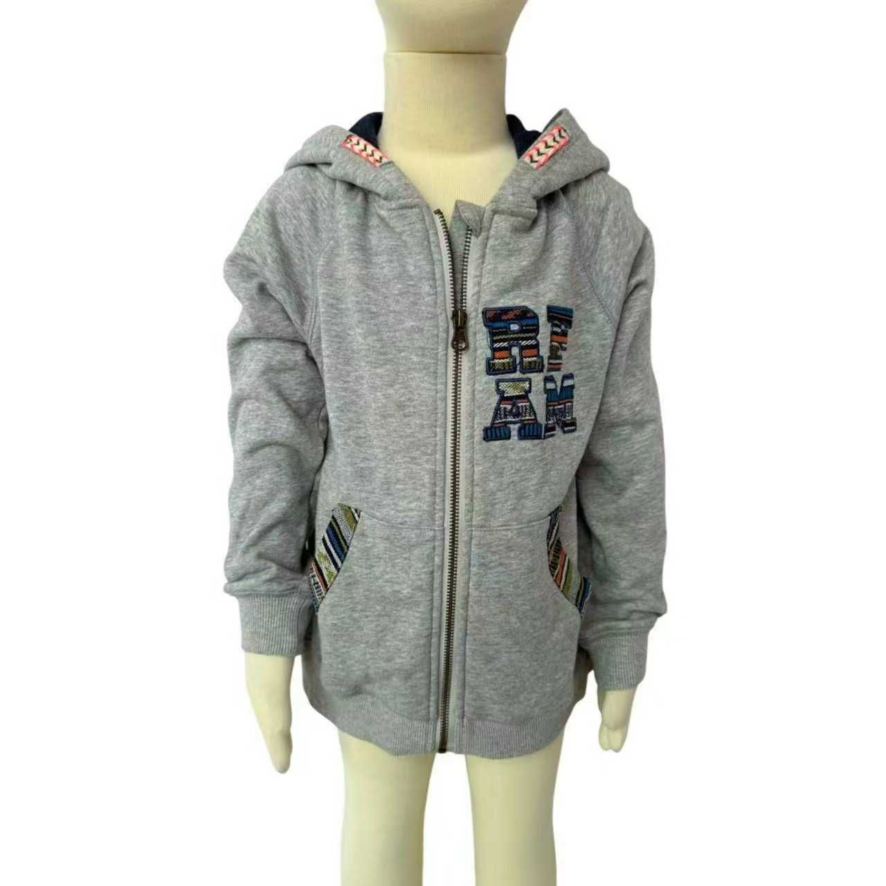 Trendy Boys' Hooded Zipper Coat Unique Style Design
