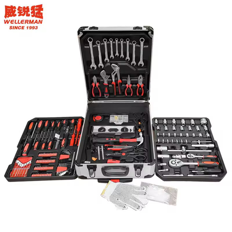 Hot Sales 399pcs Box Case 9pcs Combination Wrench Socket Spanner Set Customizable Oem Mechanical Tools Kit