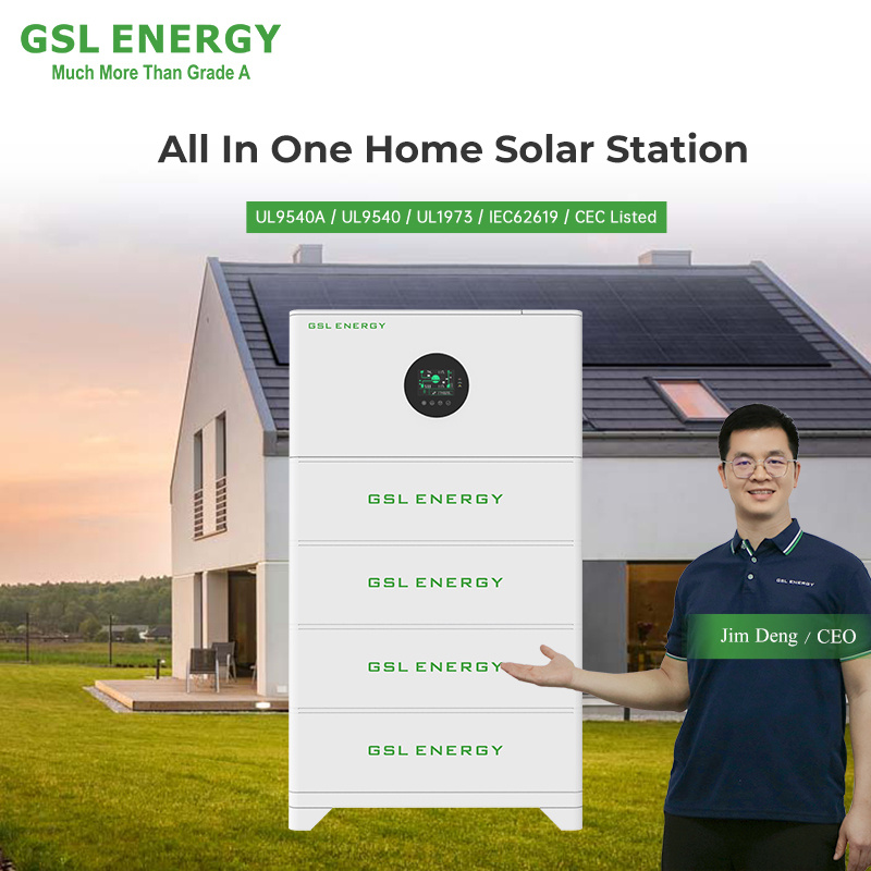 Gsl Energy All-in-One 20.48kwh Battery Inverter 51.2V 10.24kwh Home Energy Storage Floor Mounted LiFePO4 Battery System