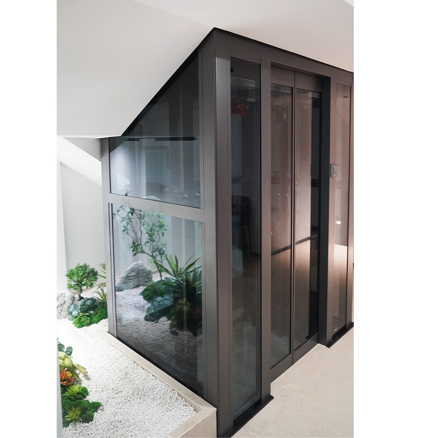 Chinese Factory Affordable Price Exclusive Customization Sightseeing Traction Home Villa Residential Elevator Stair Lift