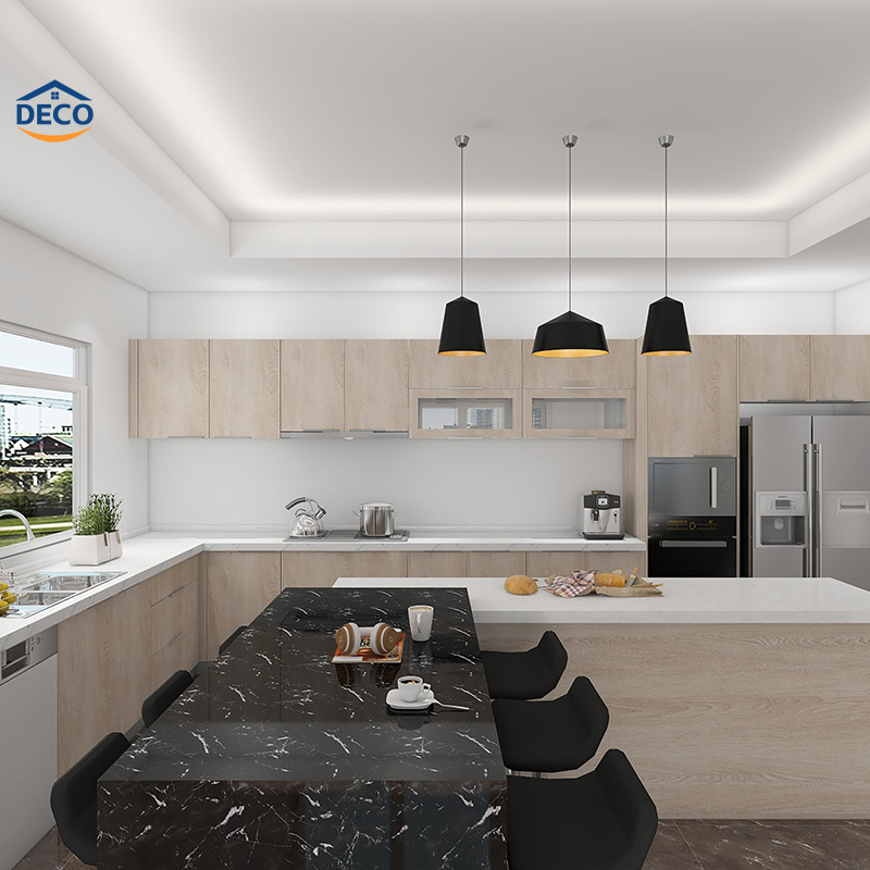 New Design Shaker Kitchen Cupboards Islands High Glossy Modern Design Lacquer Kitchen Cabinet Solid Wood Kitchen Cabinets Made in China