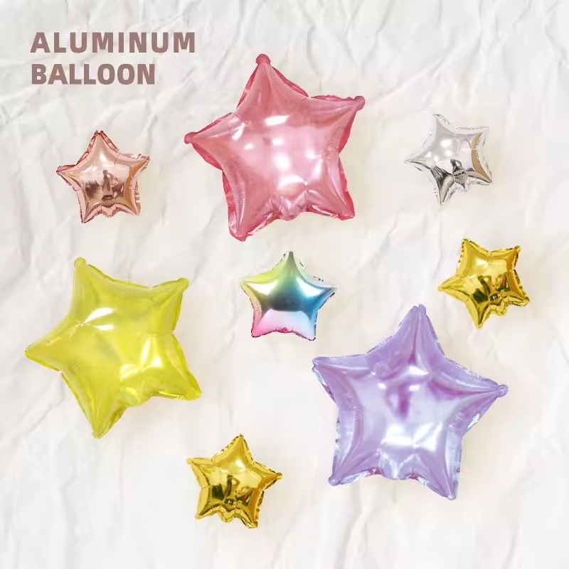 Bona Colors Balloon Bulk 5 Inch Small Star Shape Foil Inflatable Kids Wedding/birthday/valentine's Day Party Decoration Balloons