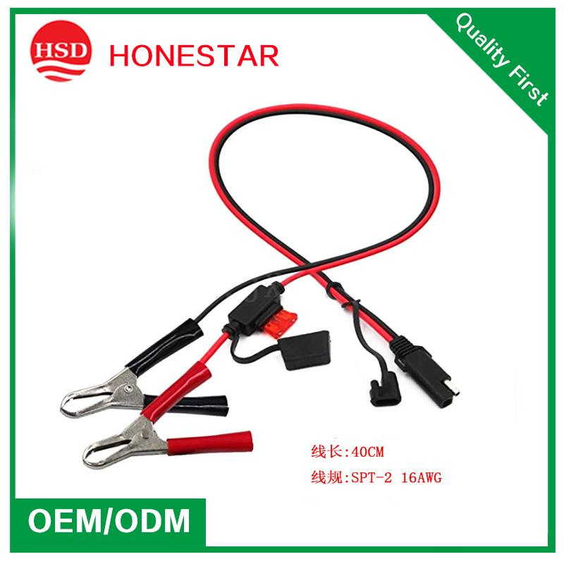 SAE Wire to Alligator Clip Wire SAE Plug to Crocodile Clip Solar Power Cord
