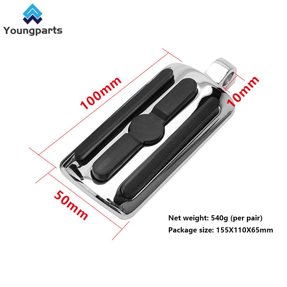 Youngparts Xf210310 Black Foot Pegs Pedals Mount for Harley Sportster XL 1200 Iron883 48 2014-2017