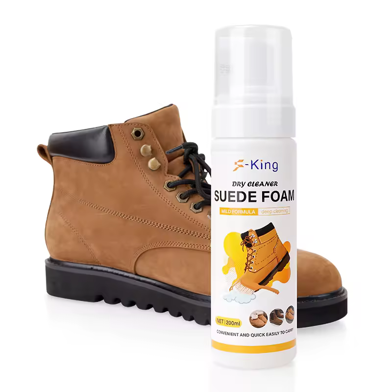 High Efficiency Eco-friendly Premium Shoe Cleaning Foam Wet Portable Suede Cleaner Deep Cleaning Stain Removal Restoration