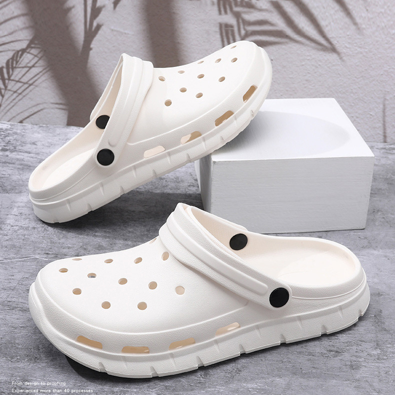 Summer Footwear EVA Unisex Sea Beach Slippers Women Men Breathable Non-Slip Sandals Comfortable Flat Garden Clog Shoes