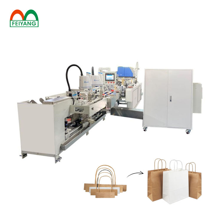 2024 Latest Automatic Paper Bag Handle Pasting Machines