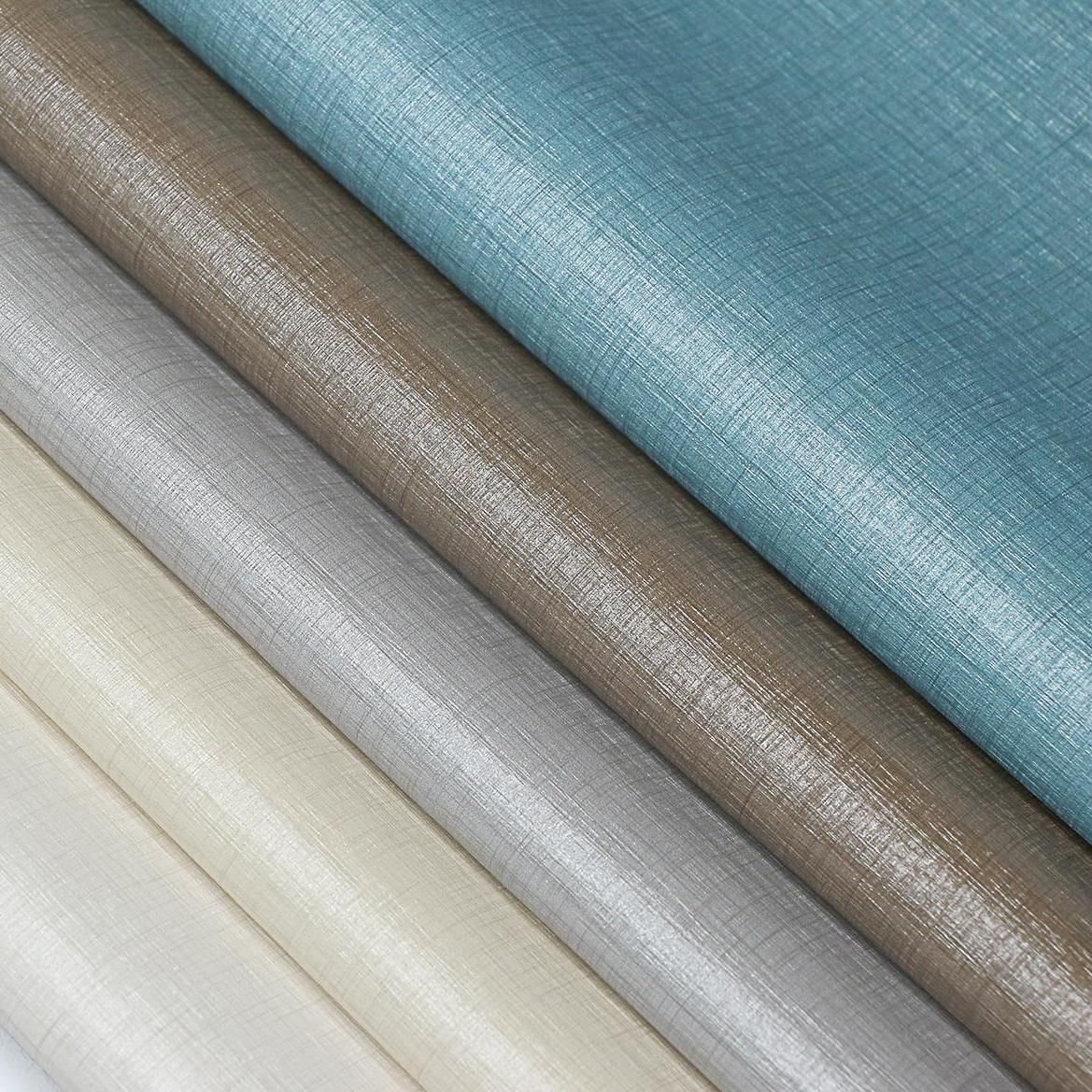 Home Textile Discount Fabric Wholesale Decor PVC Coated Fabric Roll Back Vinyl Wallcoverings Supplier