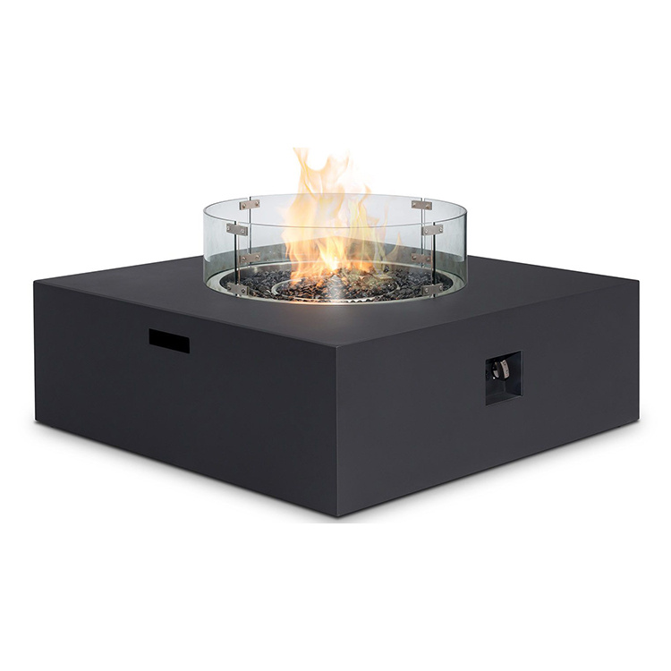 Outdoor Furniture Gas Fireplace Garden Patio Aluminum Table Propane Fire Pit Propane