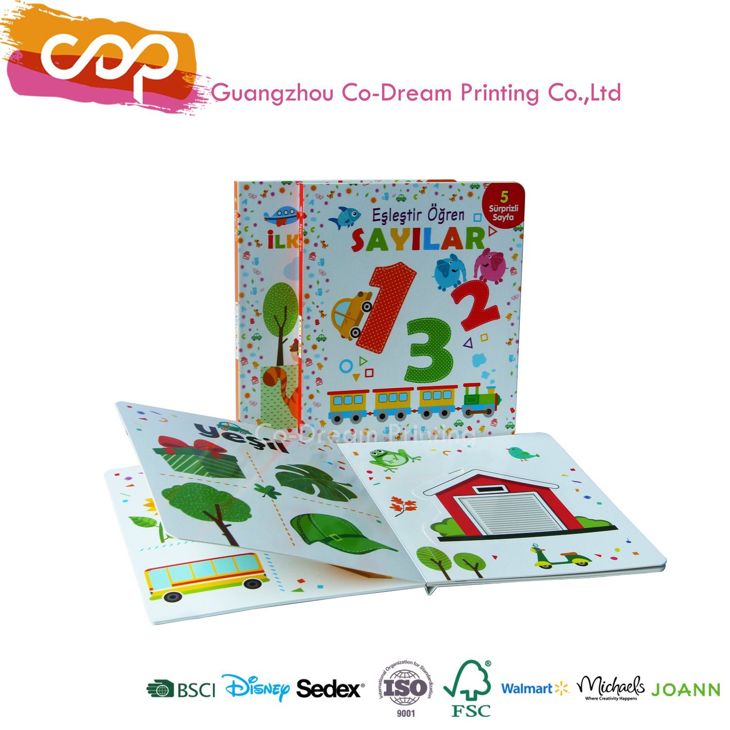 Numbers and Animails Lift Flap Children Board Book