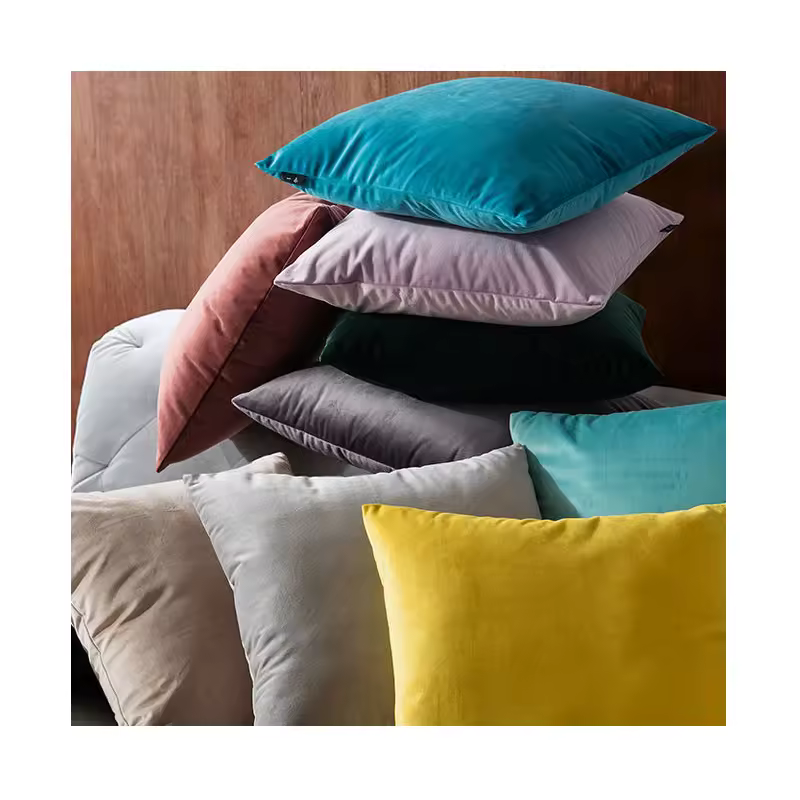 Buti Wholesale Soft Velvet Cushion Covers Square Solid Color With Cartoon Animal Dot Patterns Home Decor Throw Pillow