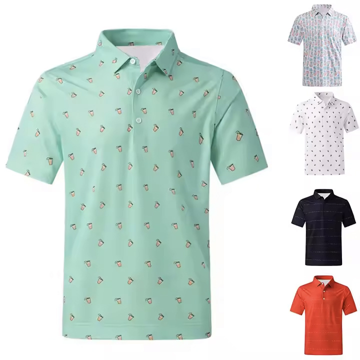 Low MOQ High Quality OEM Design Sublimation New Print Golf Polo Shirts