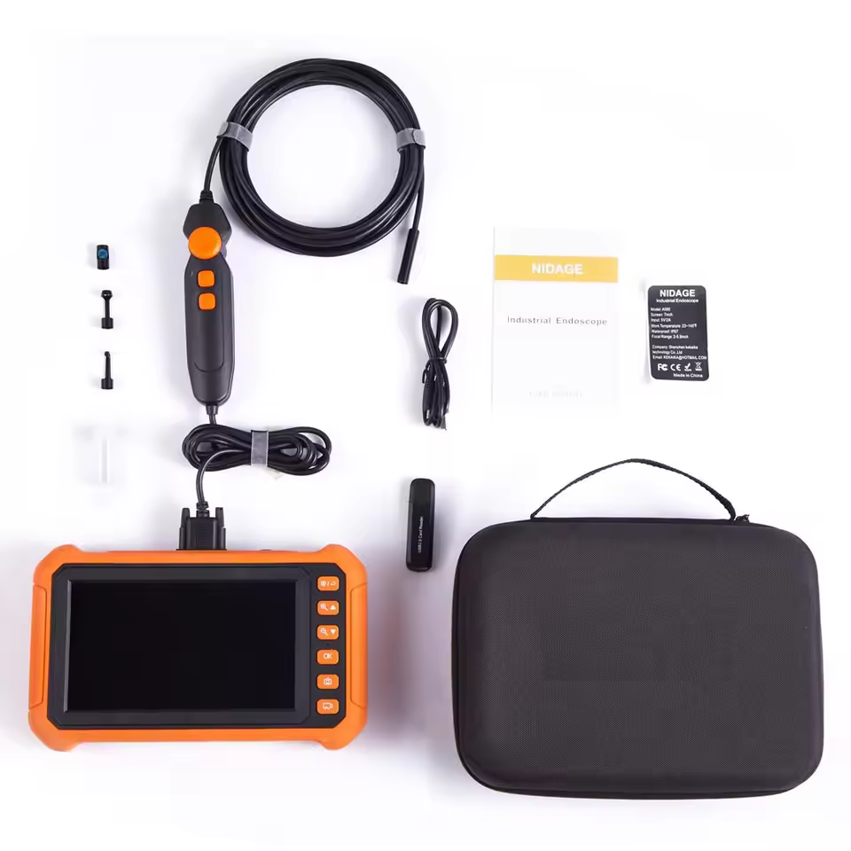 Endoscope 5mp Hd Wifi Borescope Inspection Camera 8.5mm Ip67 Waterproof Sewer Camera With Light 2800mah Battery Snake Cams Pq319