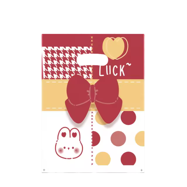 Shopping Bag Handbag Stand Up Pouch Wholesale Custom Logo Plastic High Quality Die Cut Plastic Package Pe Craft Paper Bags Hld