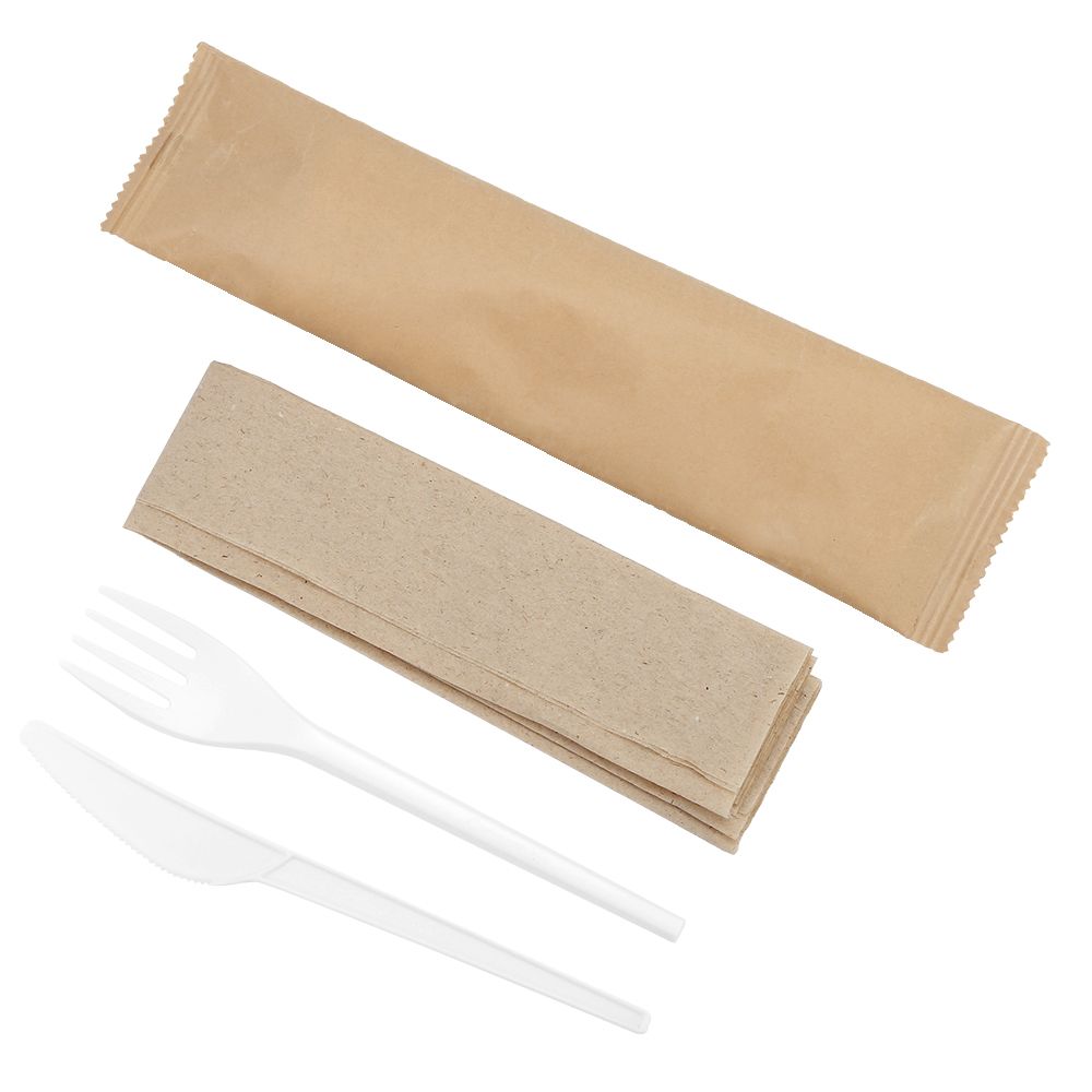 China Factory Disposable Biodegradable Cutlery Cornstarch Compostable Eco Friendly Compost Cutlery Flatware Set