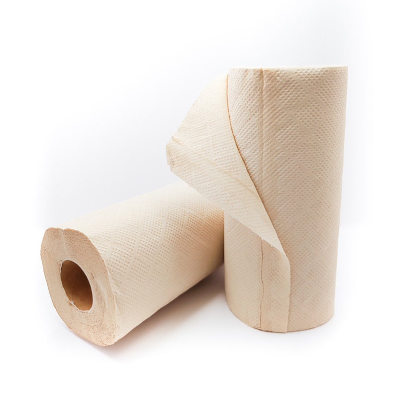 Food Processing Wipe Oil Stains 100% Bamboo Pulp Multi-Function Bamboo Kitchen Paper Hand Towel