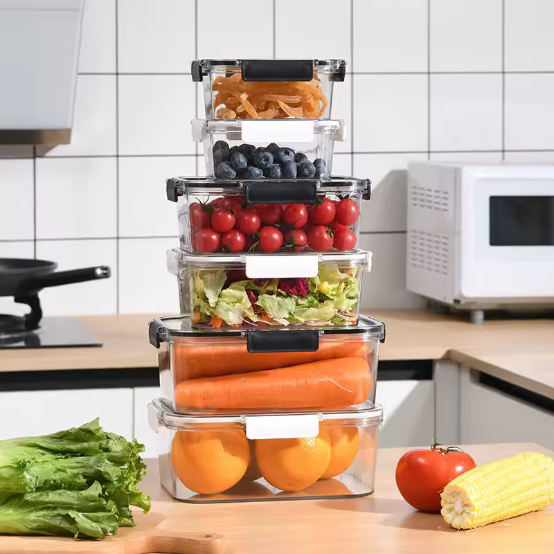 Fresh Keeping Lunch Box Microwave Safe Food Storage Container Available Storage Bin For Perishable Food