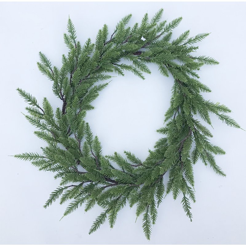 D53cm Plastic Decoration Artificial Wreath Christmas Wall Art