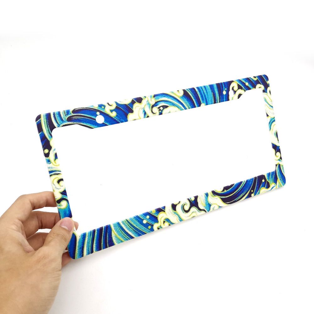 High Quality Us Standard Easy-Install Leopard/Frog Print License Frame