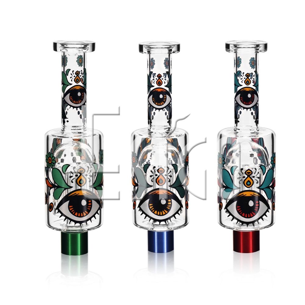 Esigo Heady Wholesale Fast Seller Glass Smoking Pipe DAB Honey Straw 14mm Quart Tip Nectar Collector in Factory Price