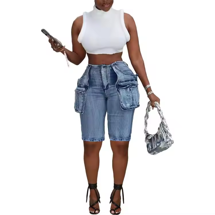 Version Of Trendy Streetwear Embroidered Women's Crop Top Baseball Jacket