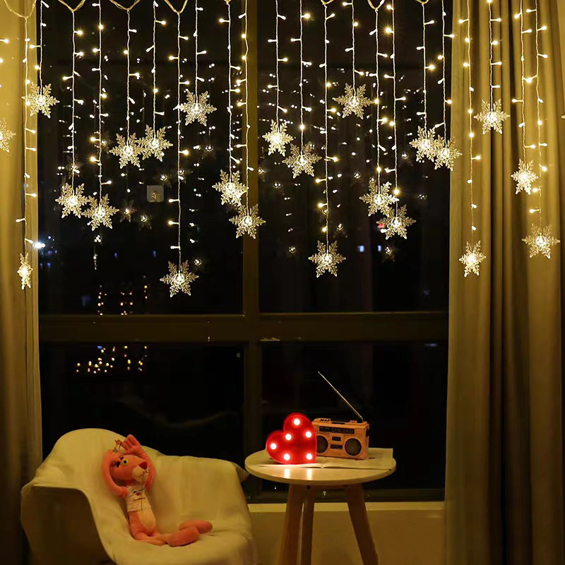 High Quality Party Home Decorative Warm White Icicle LED Curtain Christmas Gift
