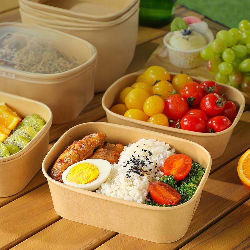 Factory Price Disposable Bowl Take Away Fruit Salad Food Containers Reliable Hygienic Suitable Paper Bowl