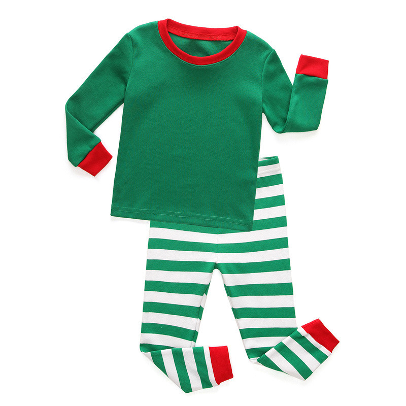 High Quality Long Sleeve Cotton Stripe Lingeire Men Women Kids Family Christmas Festival Party Casual Outfits Sleepwear Pyjamas Pijamas Pajamas