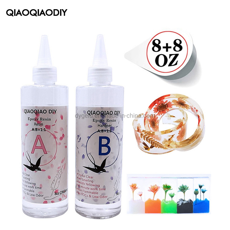 1-4 Hours Cured Fast Cure Epoxy Resin Ab Glue for DIY Craftworks, Stickers, Name Badge, Graphics