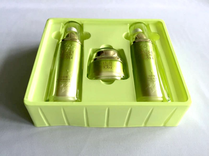 Premium White Flocked Blister Tray for Cosmetic Packaging Solutions