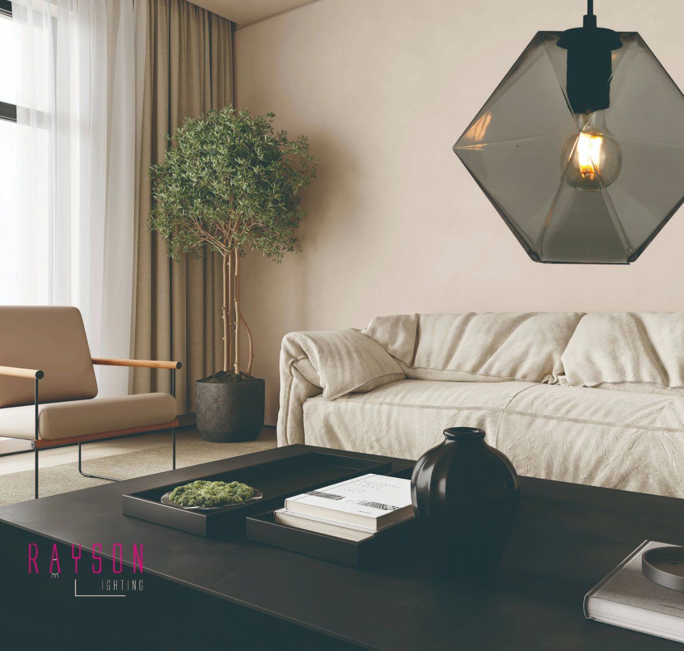 Modern Minimalist Glass Pendant Light for Elegant Home Decor