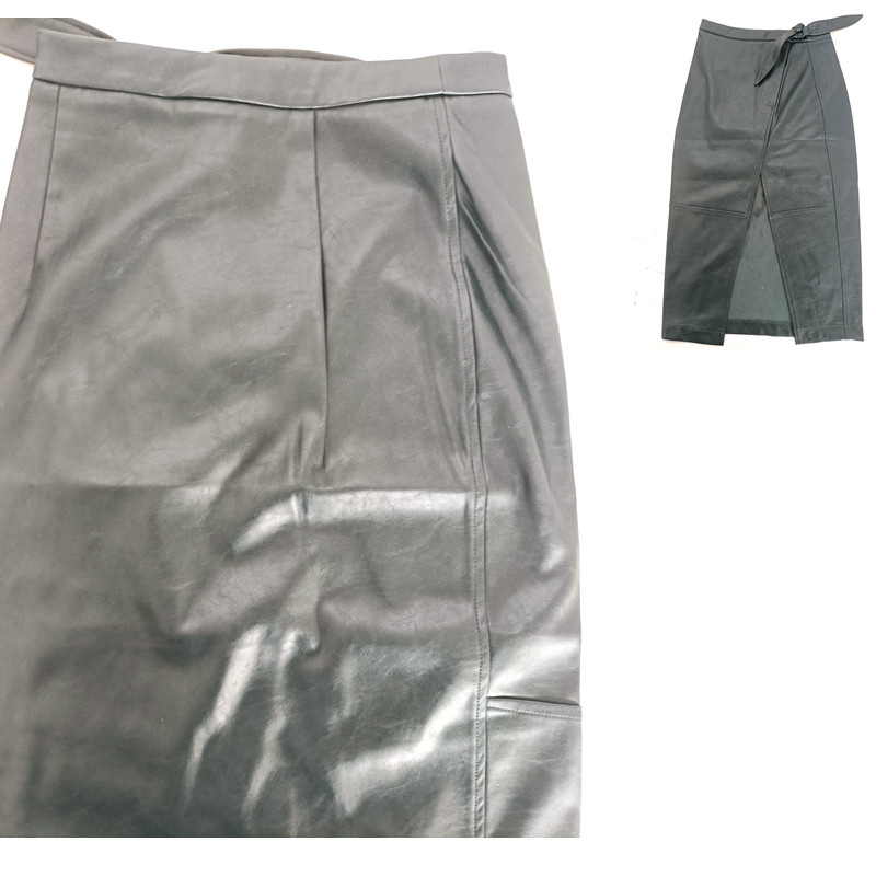 OEM Real Leather Jackets Distributor Small Dresses PU Mini Skirts