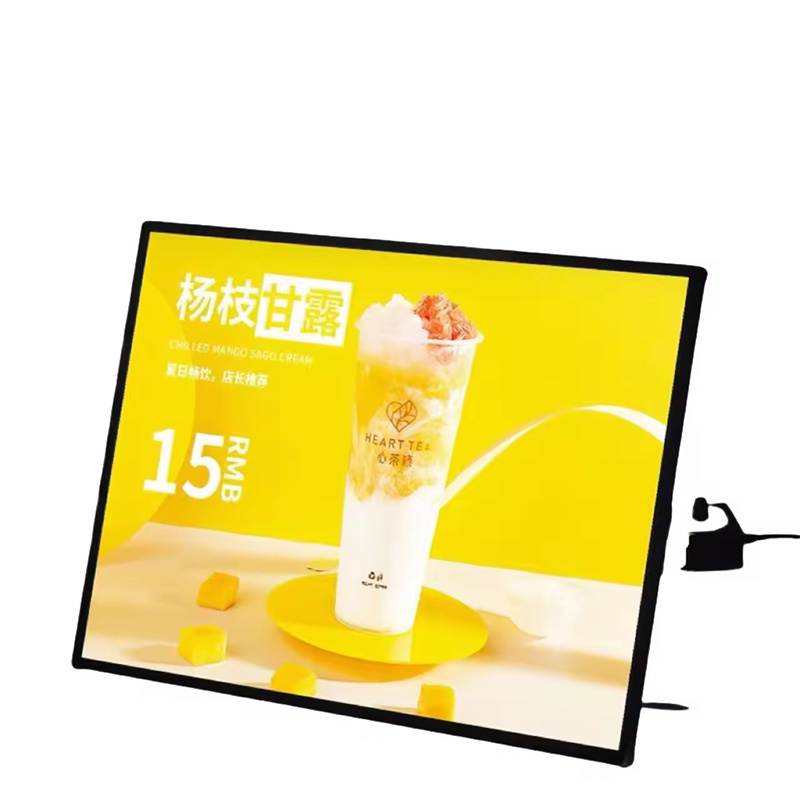 Aluminum Frame LED Slim LED Light Box for Restaurant