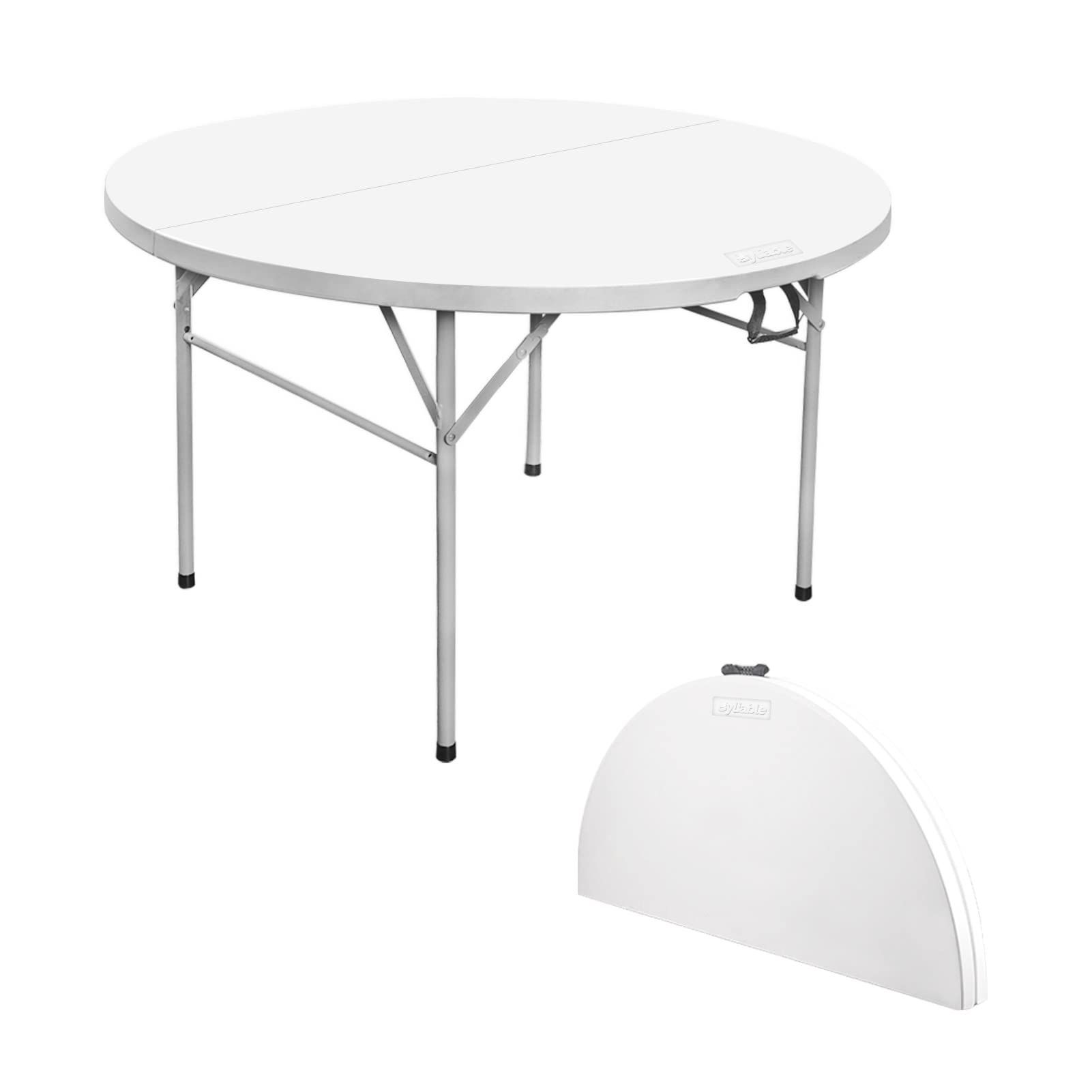 Outdoor Furniture High Quality Folding Portable Round Dining Banquet Beach Lawn Wedding Party Events Plastic Table