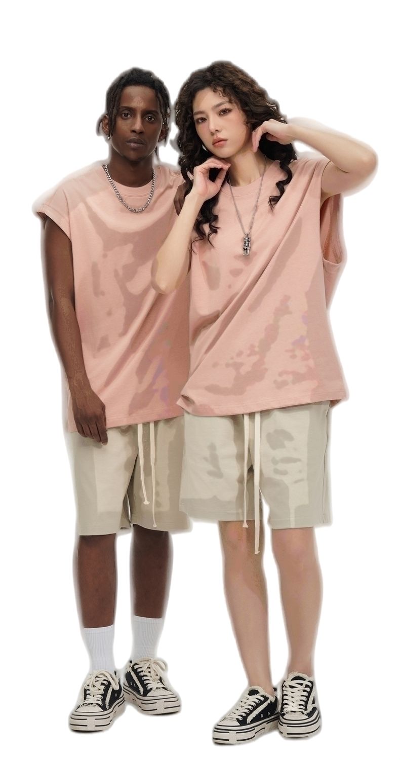 Men's Muscle Fit Sleeveless Tank Top in Solid Colour